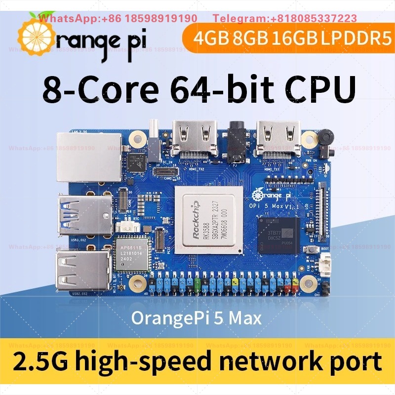 Orange Pi 5 Max 8GB / 16GB RAM – Orange Pi 5 Plus 16Gb Bewertung und Preis